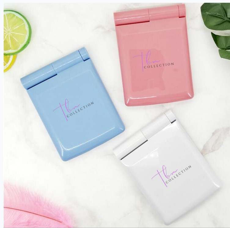 WHITE LED VANITY COMPACT MIRROR